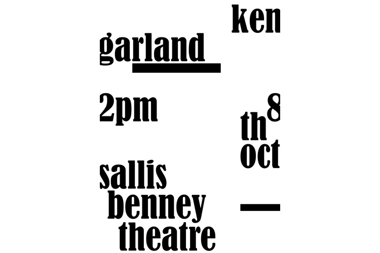 Lecture - Ken Garland Poster1