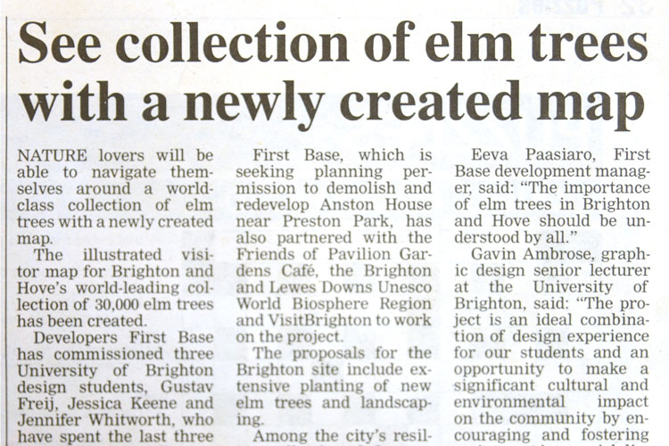 Brighton's Elm Tree Collection Map